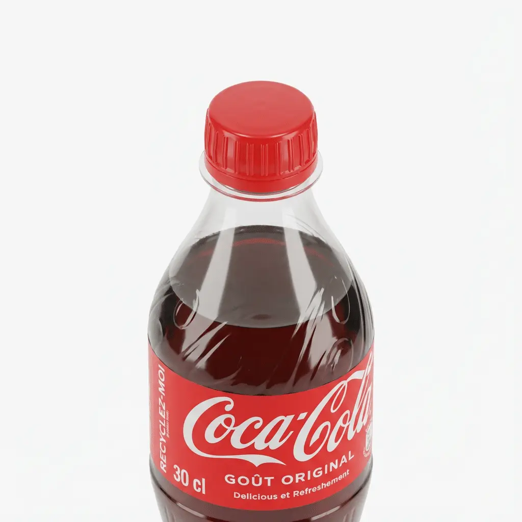 bouchon rouge bouteille boisson gazeuse cola 30cl